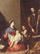 Jusepe de Ribera The Holy family oil painting on canvas
